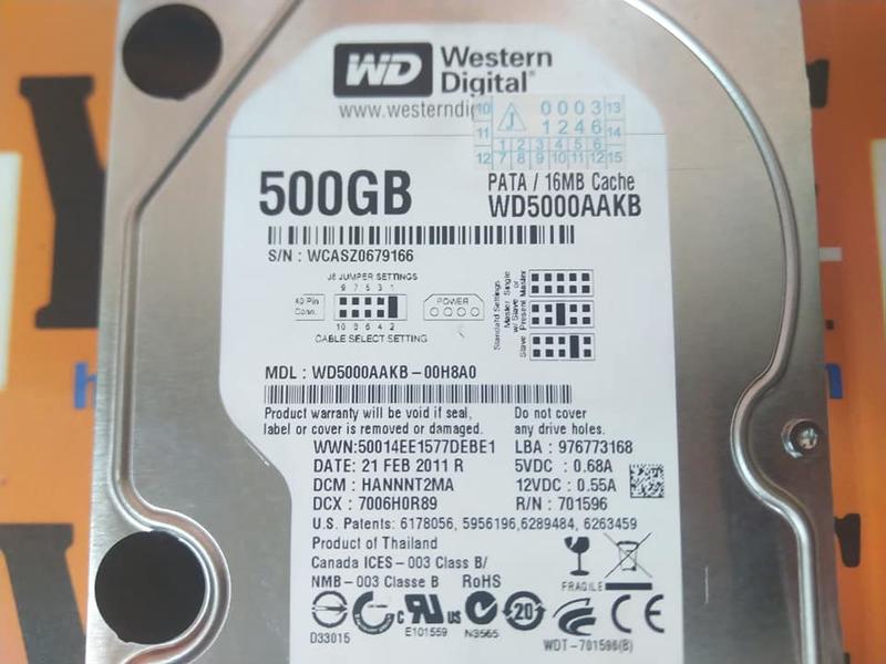 Western Digital WD5000AAKB 500GB 7200RPM IDE HDD - PLC DCS SERVO ...